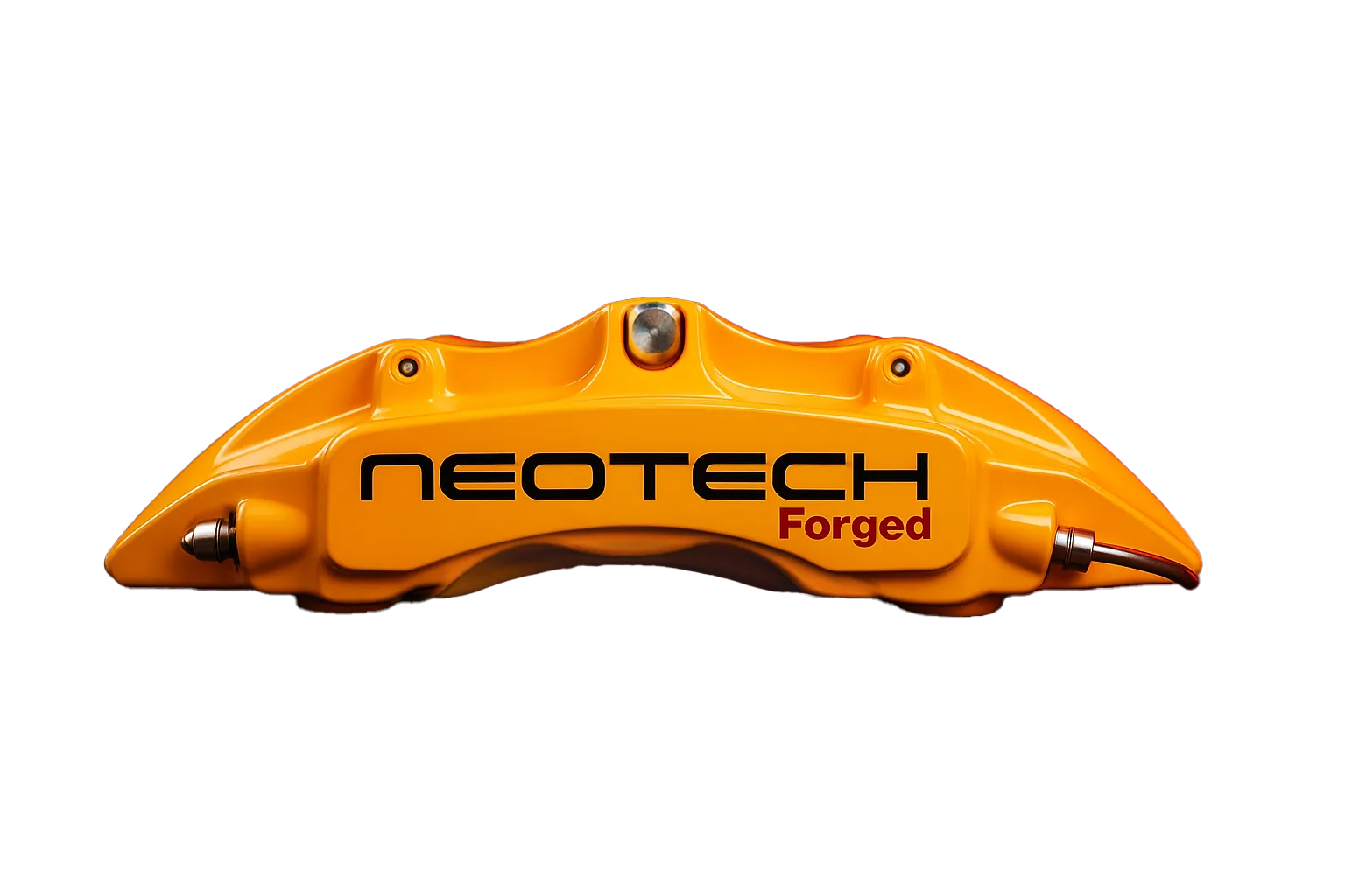 Orange forged Neotech NF-series brake caliper stamped Forged